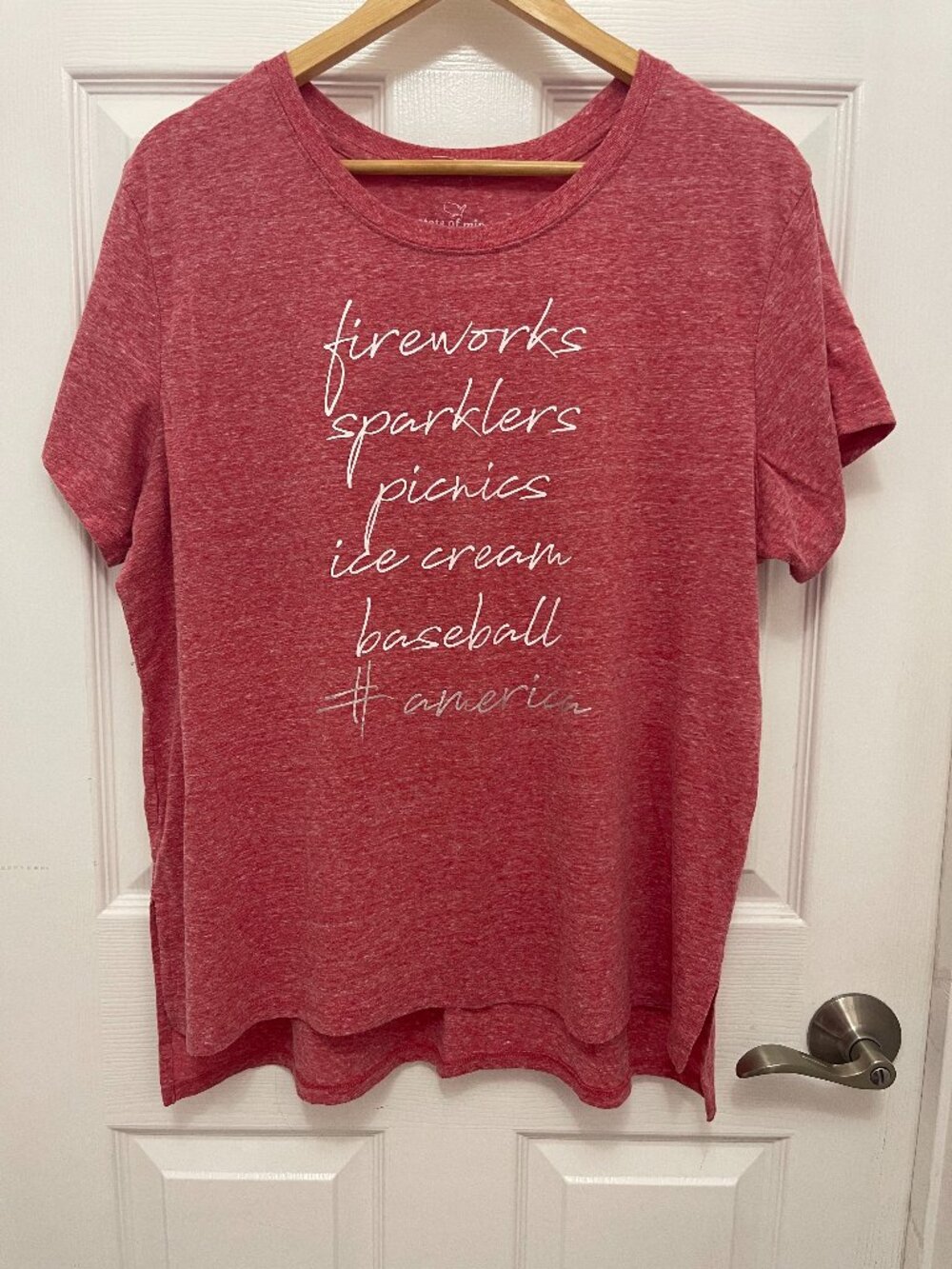 State of Mine Americana Fireworks Graphic Tee Red XXL